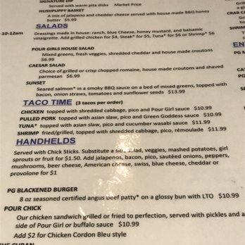 Pour Girls - Menu - Bars Near Me - Hampton, Virginia Pour Girls - Menu - Bars Near Me - Hampton, Virginia