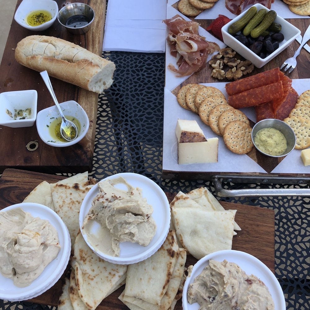 Clemson Wine Bar - Trio hummus- 7 option charcuterie- French baguette - Wine Bars Near Me - Clemson, South Carolina Clemson Wine Bar - Trio hummus- 7 option charcuterie- French baguette - Wine Bars Near Me - Clemson, South Carolina