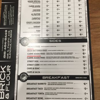 Brick and Flour - Brick and flour menu - Mexican Near Me - Glendale, California Brick and Flour - Brick and flour menu - Mexican Near Me - Glendale, California