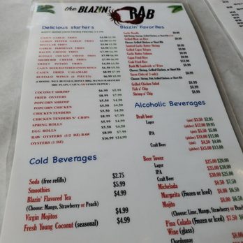 The Blazin' Claw - Menu - Seafood Near Me - Redlands, California