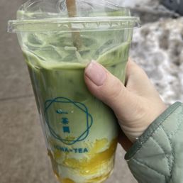Mango Matcha Latte