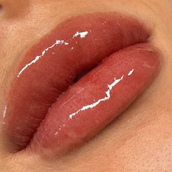 Lips by Danica - Immediately after procedure. - Permanent Makeup Near Me
