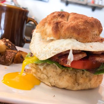 Yonder - BLTE biscuit! The biscuits are the best I've ever had! - Grocery Near Me - Franklin, North Carolina