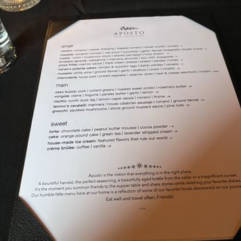 Aposto - Menu - Mediterranean Near Me - Des Moines, Iowa