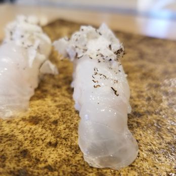 Sushi Enya - Pasadena - halibut with truffle - Sushi Bars Near Me - Pasadena, California Sushi Enya - Pasadena - halibut with truffle - Sushi Bars Near Me - Pasadena, California