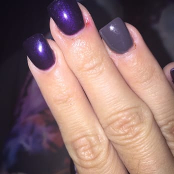 A Z Nails - Cut finger and crooked nail. Also not square round!! - Nail Salons Near Me - Sacramento, California