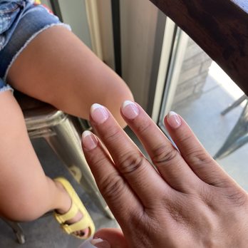 Nails BB - Super short almond shaped. Just how Iike them! - Nail Salons Near Me - Long Beach, California