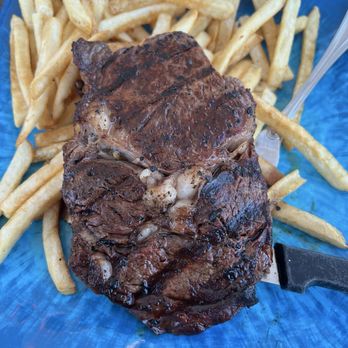 Molly's Beachside Bar & Grill - Ribeye steak and fries - American Near Me - Atlantic Beach, North Carolina