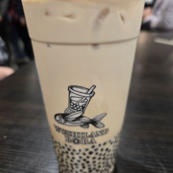 Wushiland Boba - Black milk tea with pearls - Bubble Tea Near Me - Fremont, California