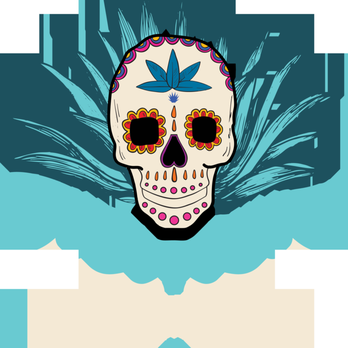 Casazul Truck - a sugar skull with a blue flower - Food Trucks Near Me Casazul Truck - a sugar skull with a blue flower - Food Trucks Near Me