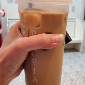 Cafe Pruvia - @makeMePrettie $7.50+ THEY DIDN'T FILL TO THE TOP AND HALF CUP FULL OF ICE! PUMPKIN SPICE WITH OATMILK. - Bubble Tea Near Me - Gardena, California Cafe Pruvia - @makeMePrettie $7.50+ THEY DIDN'T FILL TO THE TOP AND HALF CUP FULL OF ICE! PUMPKIN SPICE WITH OATMILK. - Bubble Tea Near Me - Gardena, California