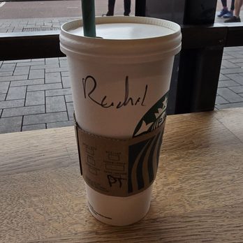 Starbucks - IJhal - This is an iced drink. They don't do plastic. July 2025 - Coffee & Tea Near Me - Amsterdam, New Hampshire