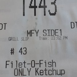 McDonald's - What I ordered.