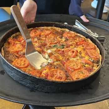 Lou Malnati's Pizzeria - The "Lou" with sausage - Pizza Near Me - Chicago, Illinois Lou Malnati's Pizzeria - The "Lou" with sausage - Pizza Near Me - Chicago, Illinois