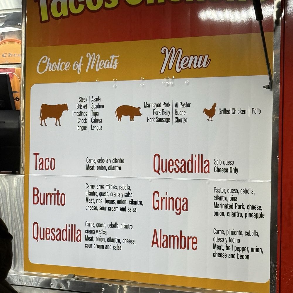 Tacos Chencho - Menu - Food Trucks Near Me - San Jose, California Tacos Chencho - Menu - Food Trucks Near Me - San Jose, California