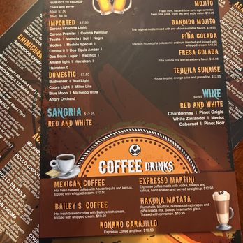 Bandidos Mexican Restaurant - Menu - Mexican Near Me - Woonsocket, Rhode Island