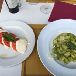 Camping Tiber - Wine Caprese and Gnocchi. Who could ask for more?