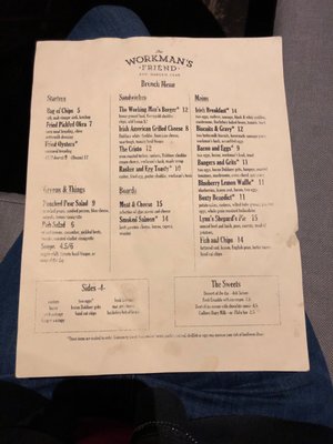 Menu photo 5 The Workman's Friend Charlotte, NC Menu photo 5 The Workman's Friend Charlotte, NC