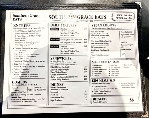 Menu photo 1 Southern Grace Eats Cincinnati, OH Menu photo 1 Southern Grace Eats Cincinnati, OH