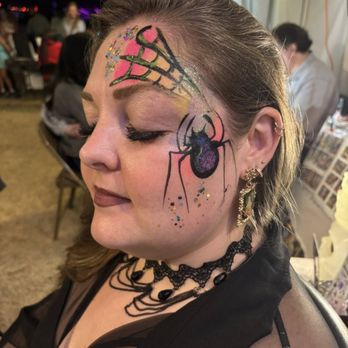 Merry Heart Entertainment - neon spider - Face Painting Near Me - Arlington, Texas Merry Heart Entertainment - neon spider - Face Painting Near Me - Arlington, Texas