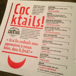 Rouge Burger Bar - Cocktails menu by Patrice Plante
