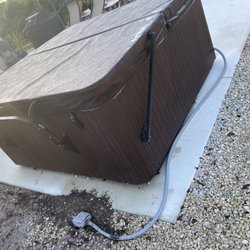 Current Electric - This is how they left a connection after I had them remove the electrical breaker box, Made a junction box and left it in a puddle of water.