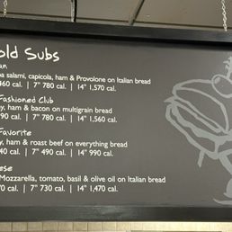 Cold subs Cold subs