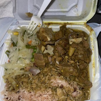 14 Parish Caribbean Kitchen - Curry Goat Dinner - Caribbean Near Me - Hackensack, New Jersey