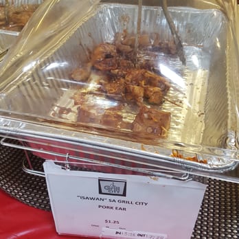 Grill City - Pork ear for the adventurous or true Filipino. Part of their food stands on the weekend. - Filipino Near Me - Milpitas, California