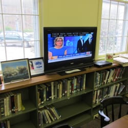 Lyme Public Library - A TV in the library