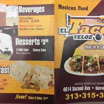 El Taco Veloz - Menu - Mexican Near Me - Detroit, Michigan El Taco Veloz - Menu - Mexican Near Me - Detroit, Michigan