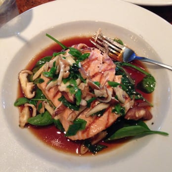 Cover 3 - Salmon!! So delicious. Light and juicy with a sauce that will keep you eating. - New American Near Me - Austin, Texas