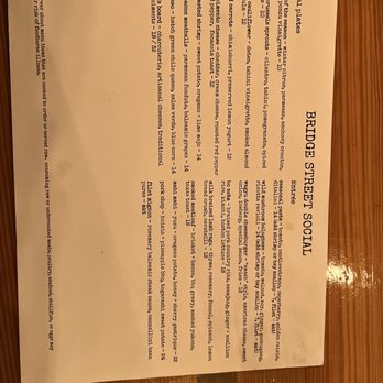 Bridge Street Social - Menu - Wine Bars Near Me - DeWitt, Michigan