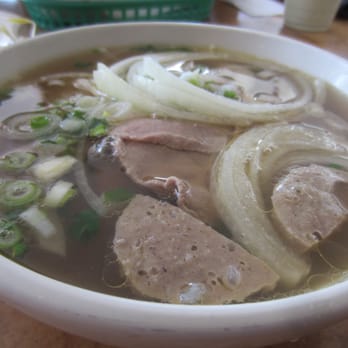 Banh Mi Café - Pho dac biet - Vietnamese noodle soup w/ eye round steak, flank, tendon, brisket, and tripe. - Coffee & Tea Near Me - Duluth, Georgia Banh Mi Café - Pho dac biet - Vietnamese noodle soup w/ eye round steak, flank, tendon, brisket, and tripe. - Coffee & Tea Near Me - Duluth, Georgia