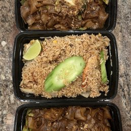 PAD SEE EW NOODLES, SIAMESE FRIED RICE