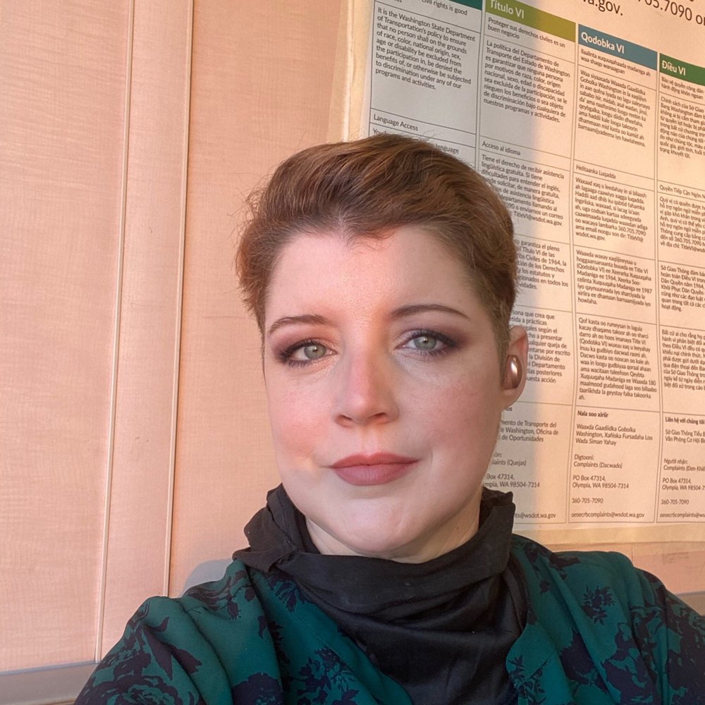 On the ferry loving my hair by Audrey!