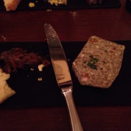 L'AOC - Lentil Foie gras pate - steak, food - French Near Me - Paris, 75