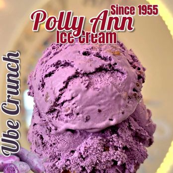 Polly Ann Ice Cream - Ube Crunch ice cream, with crunchy waffle and chocolate. Delicious, creamy, and full of flavor. - Ice Cream & Frozen Yogurt Near Me - San Francisco, California Polly Ann Ice Cream - Ube Crunch ice cream, with crunchy waffle and chocolate. Delicious, creamy, and full of flavor. - Ice Cream & Frozen Yogurt Near Me - San Francisco, California