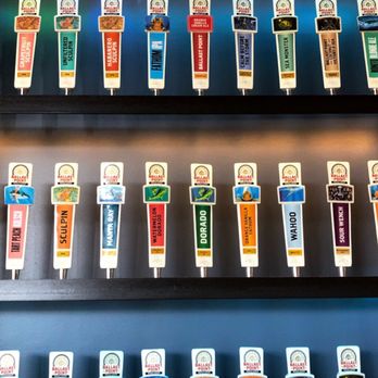 Ballast Point - Artistic wall of taps - Brewpubs Near Me - Anaheim, California Ballast Point - Artistic wall of taps - Brewpubs Near Me - Anaheim, California
