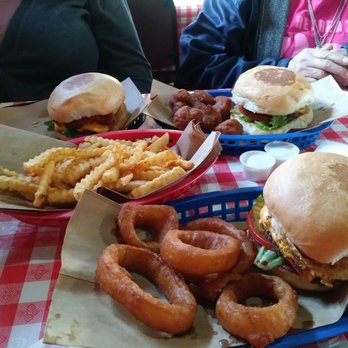 Mark's Outing - I got the Breakfast burger with onion rings and mushroom and seasoned fries on the side - Burgers Near Me - San Antonio, Texas Mark's Outing - I got the Breakfast burger with onion rings and mushroom and seasoned fries on the side - Burgers Near Me - San Antonio, Texas