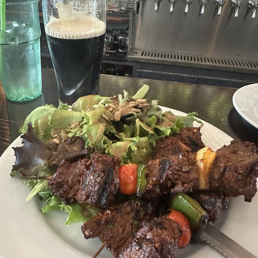 Squealing Pig - Spicy beef kebab - American Near Me - Provincetown, Massachusetts Squealing Pig - Spicy beef kebab - American Near Me - Provincetown, Massachusetts