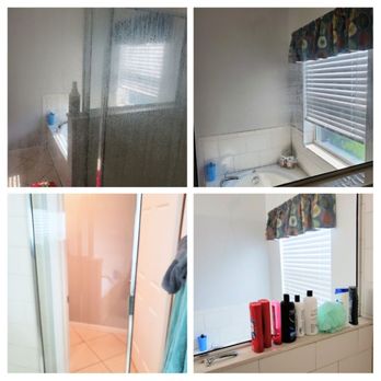 Sunshine Maid Service - Master shower before and after - Home Cleaning Near Me Sunshine Maid Service - Master shower before and after - Home Cleaning Near Me