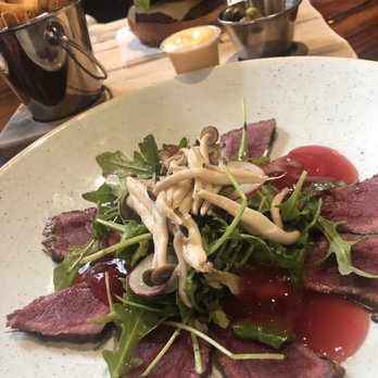 Archibald Microbrasserie - Bison tartare. - Salad Near Me - Dorval, Quebec