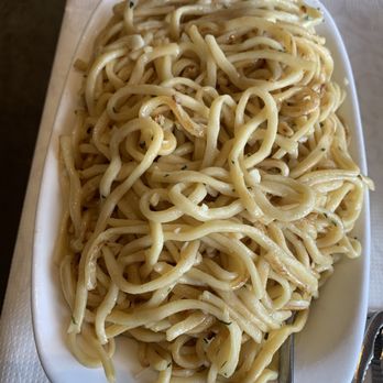 Golden Crab House - House Garlic Noodles with set menu Dinner for roasted crab - Seafood Near Me - San Francisco, California