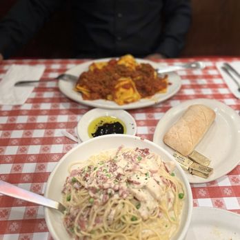 Buca di Beppo Italian Restaurant - Chicken Carbonara - Italian Near Me - Brea, California
