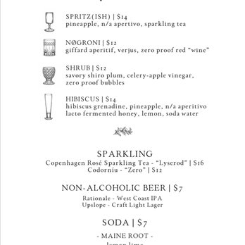 Olivia - Zero proof beverage menu - Italian Near Me - Denver, Colorado Olivia - Zero proof beverage menu - Italian Near Me - Denver, Colorado