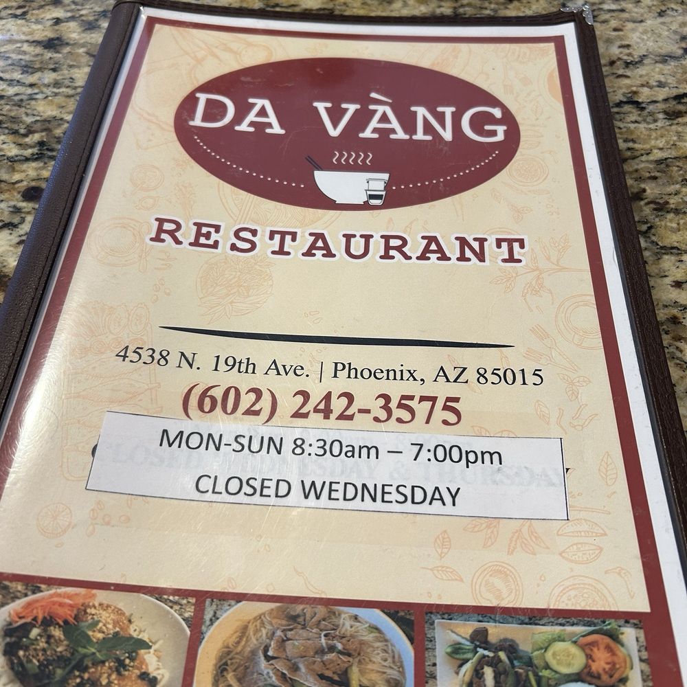 Da Vang Restaurant - Menu - Vietnamese Near Me - Phoenix, Arizona Da Vang Restaurant - Menu - Vietnamese Near Me - Phoenix, Arizona