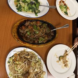 Bamboo Garden - Dinner plates - beef, noodles, veggies