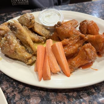 Long Wongs - 6 garlic parm and 6 hott - Chicken Wings Near Me - Chandler, Arizona Long Wongs - 6 garlic parm and 6 hott - Chicken Wings Near Me - Chandler, Arizona