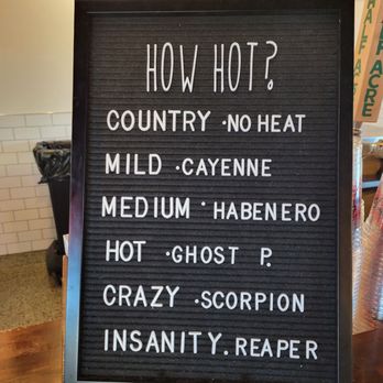 Fry the Coop - Heat levels - Chicken Shop Near Me - Prospect Heights, Illinois